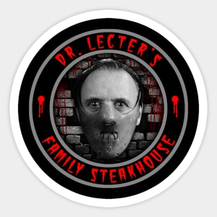 DR. LECTER'S - FAMILY STEAKHOUSE Sticker